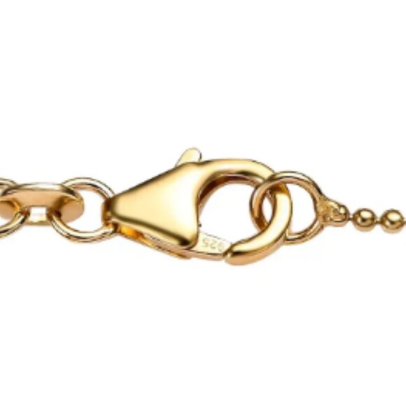 Moissanite Medallion Coin Initial P Pendant Necklace - Picture 4 of 4